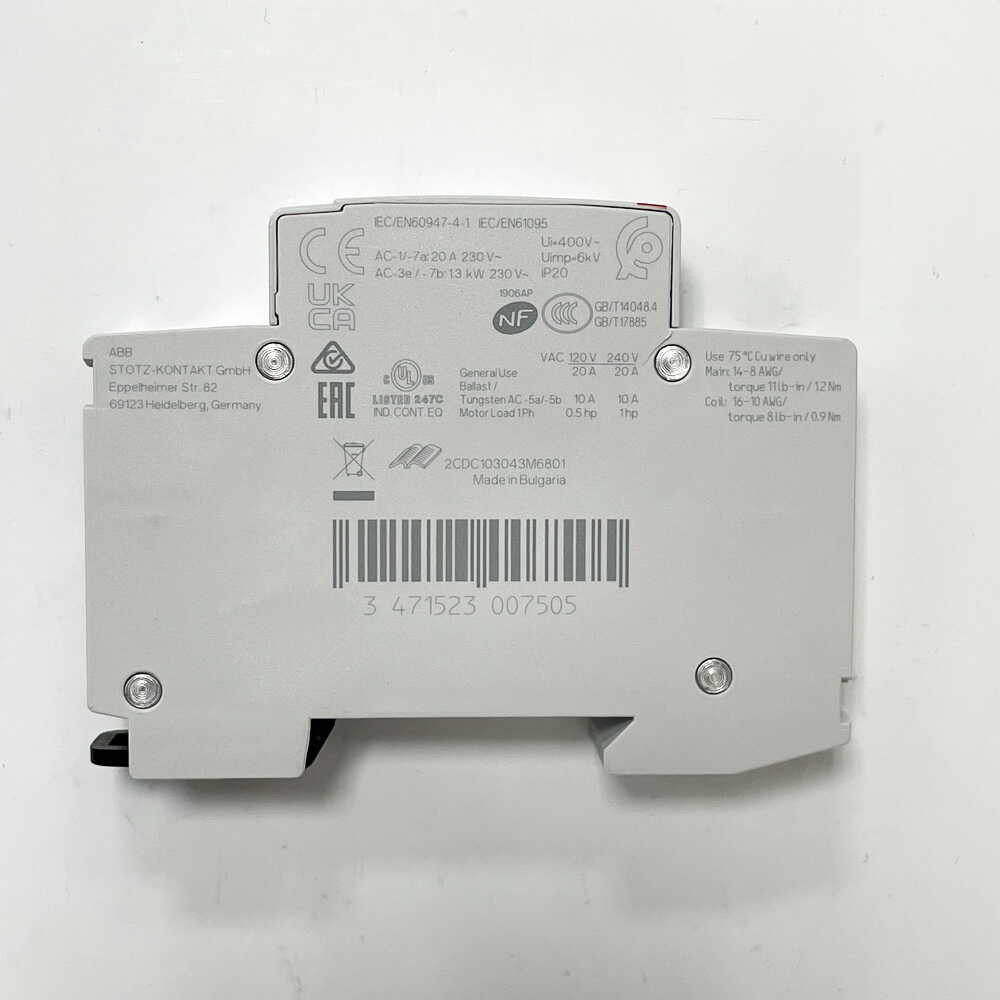 Контактор модульний ABB 2p 20А 230В AC/DC ESB20-20N-06 ( 1SBE121111R0620 )